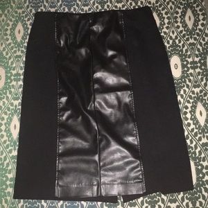Black pencil skirt